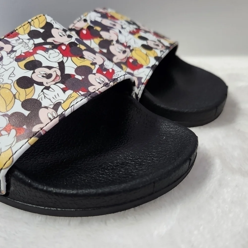 DISNEY Mickey Mouse Graphic Slides Sandals Kids Size 2-3 Unisex